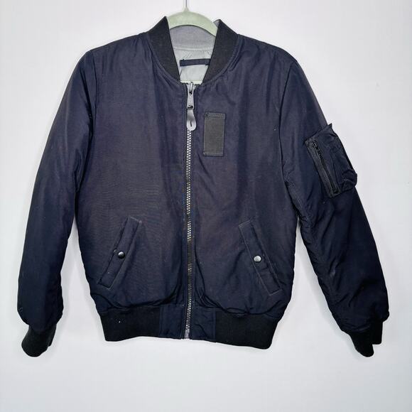 Alpha Industries Down Reversible Flight Bomber Jacket MA-1 Size S Down Puffer - Picture 3 of 16